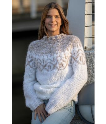 Chain tykk og myk strikkegenser - Viking 2029-4