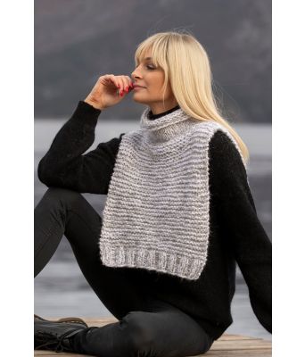 Tikk hals i dobbelt garn - viking 2033-02