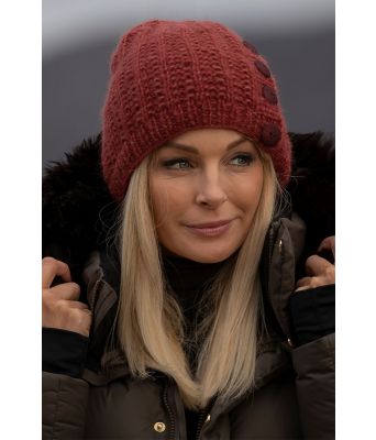 Oransje Sørland strikket lue - Viking 2034-06c