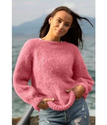 Korallfarget Duos genser - Viking 2137-05-562