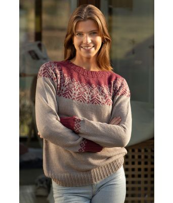 Blomma genser i bambus / bomull garn - Viking 2215-05B