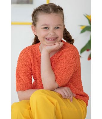 Jolle strikket t-skjorte til jente - Viking 2219-07