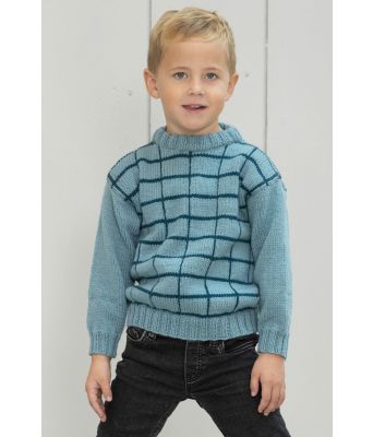 Merlin genser med ruter - Viking 2232-7