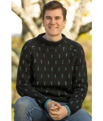 Svart Samhald genser - Viking 2316-4A