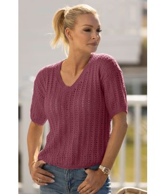 Burgunder Valli t-skjorte - Viking 2320-1-462