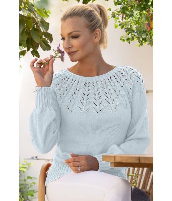 Lyseblå Una genser - Viking 2320-8-420