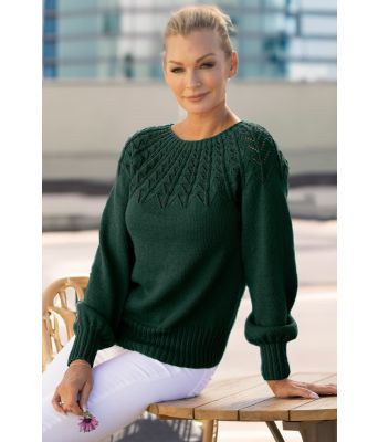 Skogsgrønn Una genser - Viking 2320-8-433