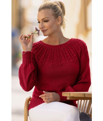 Rød Una genser - Viking 2320-8-450