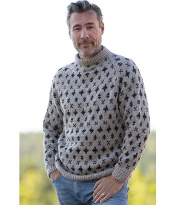 Prudie genser i lys beige - Viking 2330-07C