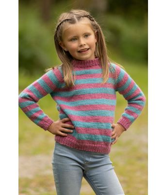 Aud genser stripete barnegenser - Viking 2332-03
