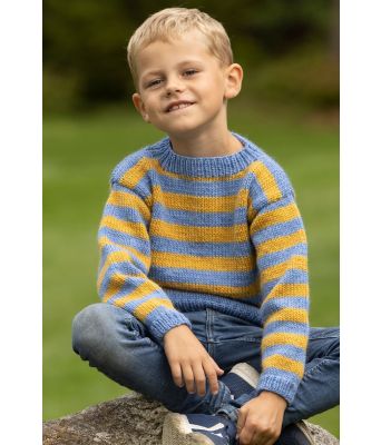 Alf genser med striper til barn - Viking-2332-04