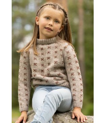 Tenge genser i  lys beige - Viking 2332-07A