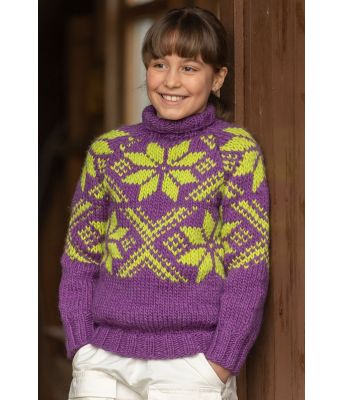 Sno genser, lilla - Viking 2410-4B