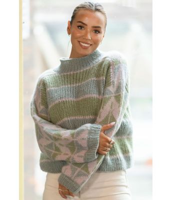 Stripete Moje genser - Mie Mack Cappelen by Viking 2415-11