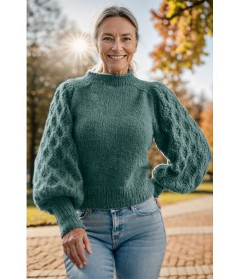 Juliegenseren i petrolfarge - Mie Mack Cappelen by Viking 2415-5-338