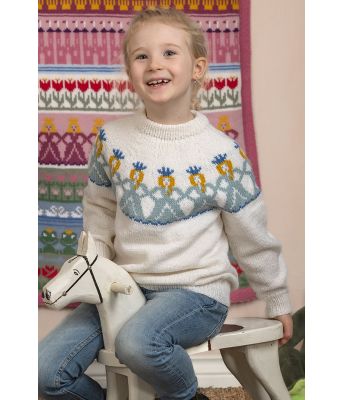 Marielle genser, hvit - Viking 2505-8A