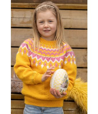 Linde genser til barn i påskefarger - Viking-2508-10