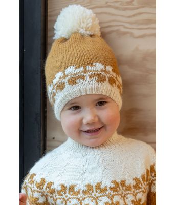 Helle strikkelue til barn - Viking-2508-2A