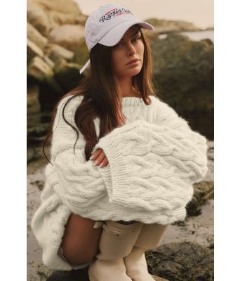 Honningsvåg genseren i naturhvit - Viking 2509-2-202