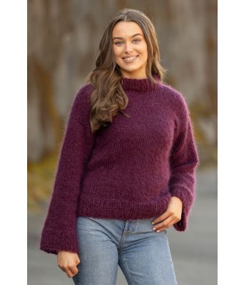 Marianna genser i burgunder - Viking 2511-10