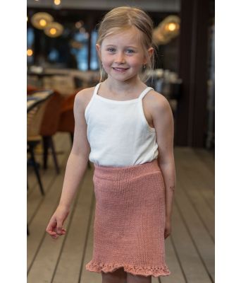 Vilea strikket skjørt til jente - Viking-2518-3