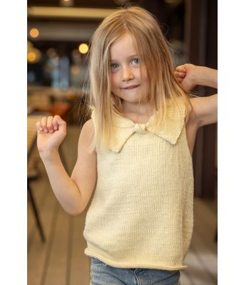 Juli strikket topp til jente - Viking-2518-4