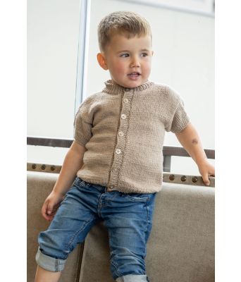 Aksel strikket skjorte til barn - Viking-2518-6