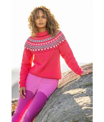 Rosa Fjellbris genser - Viking 2524-1-265