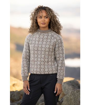 Lysebrun Solglød genser - Viking-2524-7-209