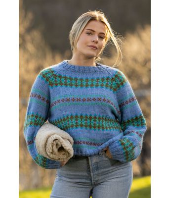 Blå Olalia genser - Viking 2601-7B