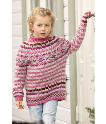 Fanastøl genser i rosa - Viking 2602-3A