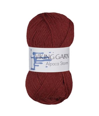 Viking garn - Alpaca Storm 558 Burgunder