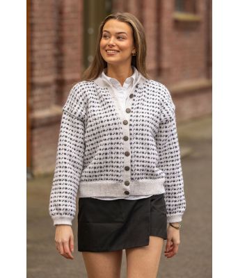 Sval islender kofte i hvit - Viking-SC-0010-1-600615