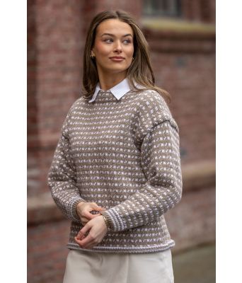 Sval islender med båthals og påsydde ermer - Viking-SC-0010-5-607