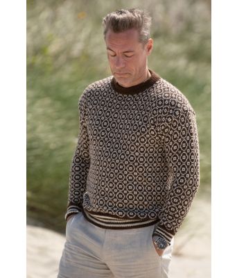 Viste strikket genser til herre - Viking 2130-13