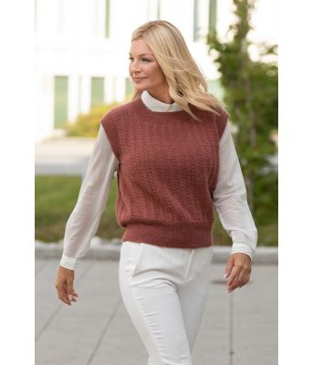 Ynde strikkevest til dame Kathrine Sørland - Viking 2129-6